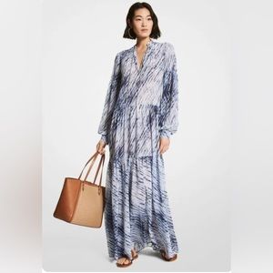 MICHAEL Michael Kors Wave Print Caftan Dress